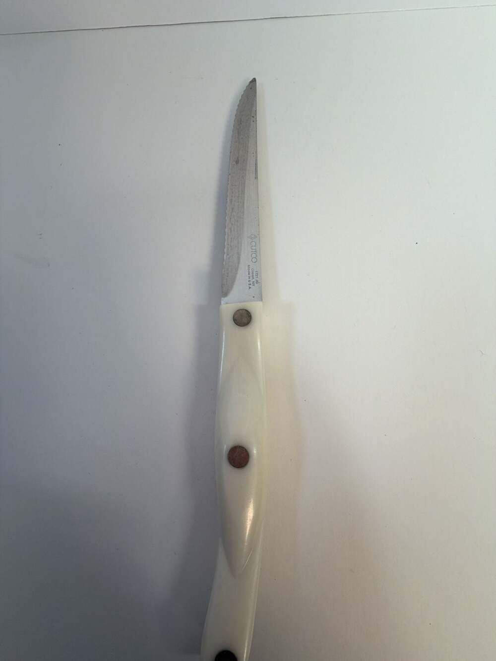 Cutco 1721 JG Serrated edge Knife White Pearl